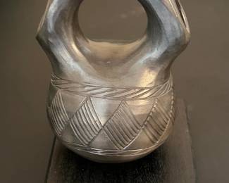 Cherokee Blackware Wedding Vase