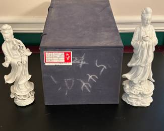 Vintage Blanc de Chine Statues
