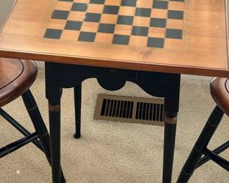 Antique Hitchcock Checkerboard Table