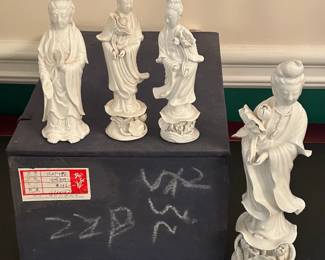 Vintage Blanc de Chine Statues