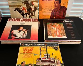 Vintage Vinyl 33 and 45 Records