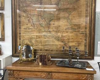 1800’s map of North America, Mexico and Central America