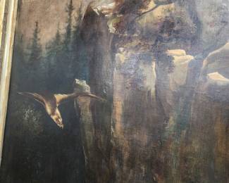 Typical subjects include large birds and snow covered mountains