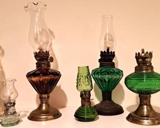 OIL LAMPS LOT