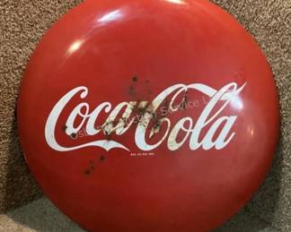 Button Coca-Cola Sign
