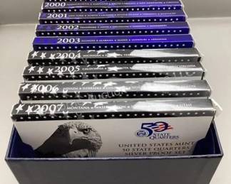 Many lots of silver ounce coins, proof sets & more