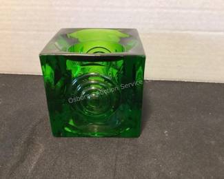 Viking glass bullseye votive holder