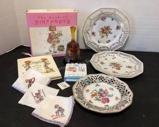 Decorative plates, handkerchiefs & more
