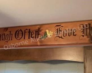 Large folk art sign