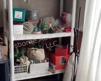 Christmas decor & shelving