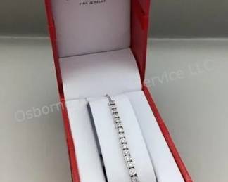 Sterling diamond fashion bracelet
