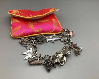 Sterling charm bracelet