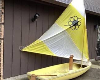 Sunflower sailboat