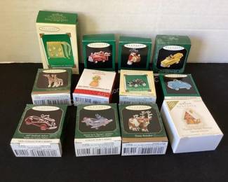 Hallmark miniature ornaments