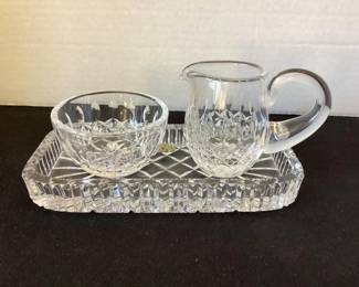 Waterford creamer & sugar set