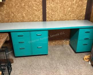 Vintage file cabinets with top