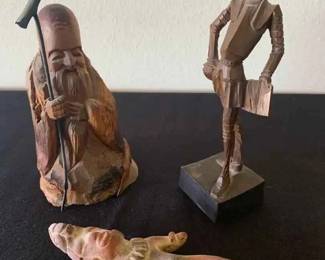 LU121Don Quixote  Hermit Wood Carvings