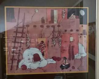 LU138New Mexico signed artwork