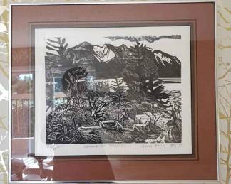 LU148Woodblock Print