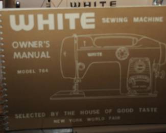 White Sewing Machine Model 764 Owner's Manual 
