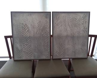 Pair of wall art