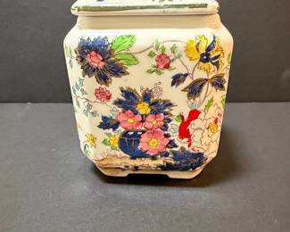 Vintage Sadler Ginger Jar Tea Caddy - Indian Tree Pattern