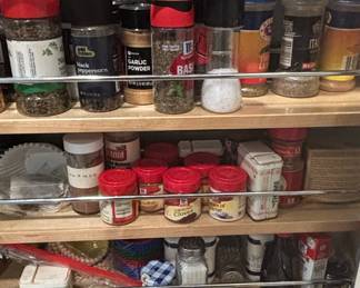 Assorted Spices and Baking Ingredients