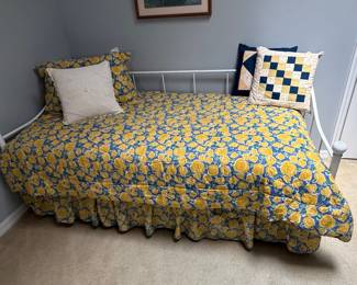 Laura Ashley Cassidy Blue and Yellow Floral Daybed Set