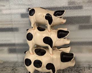 Stacked Pigs Figurine