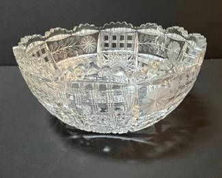 American Brilliant Cut Glass Bowl