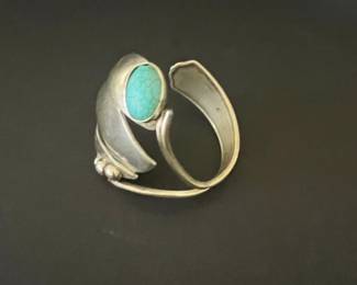 Sterling Silver and Turquoise Cuff Bracelet