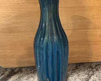 Blue Glazed Ceramic Vase