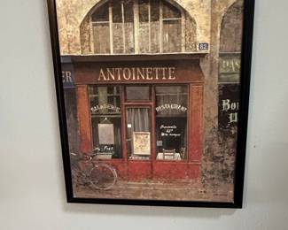 Antoinette French Cafe Scene Print by Chiu Tak Hak