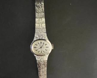 Timex Women's Watch with Textured Silver-Tone Band