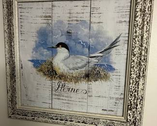 Pascal Cessou "Tern" Art Print on Wood Panel