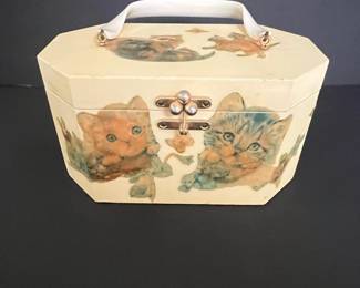 Annie Laurie Originals Decoupage Octagon Wooden Musical Trinket Box