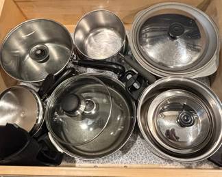 Maxam 17-Piece Stainless Steel Cookware Set