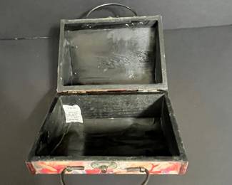 Vintage Floral Decoupage Box Purse