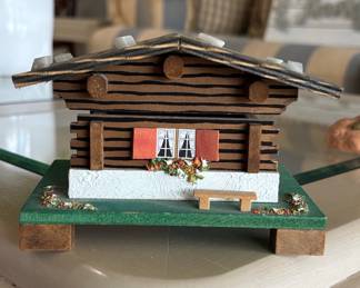 Vintage Swiss Chalet Music Box