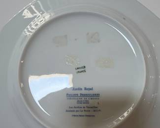 Philippe Deshoulieres Limoges 'Jardin Royal' Plate