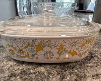 CorningWare "Floral Bouquet" Casserole Dish with Lid