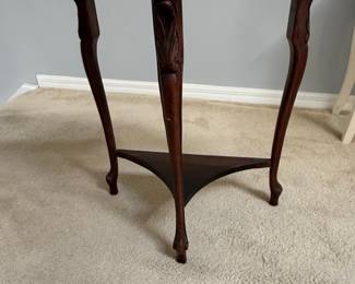 Art Nouveau Mahogany Three-Tier Plant Stand