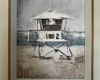 Abstract Lifeguard Tower Painting