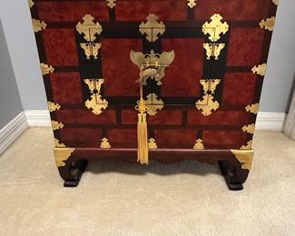 Korean Tansu Style Chest with Butterfly Latch