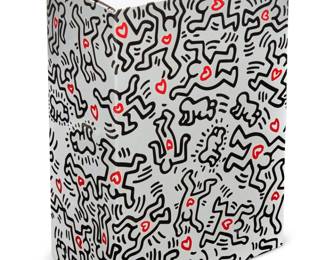 236 After Keith Haring (1958-1990) x BE@RBRICK Figure set #8, 2021 100% & 400% figures Produced by Medicom Toy, Tokyo, in original sealed packaging Box: 12" H x 8" W x 4.875" D Estimate: $400 - $600