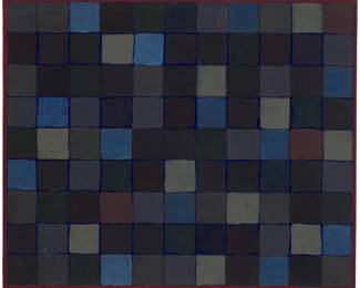 138 Harold Waldrum (1934-2003) Quilt pattern Acrylic on sturdy paper Signed in pencil lower right: H Waldrum Image/Sheet: 18" H x 22" W Estimate: $2,000 - $3,000