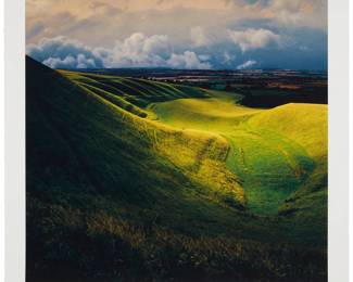 111 Robert Weingarten (b. 1941) "View of Berkshire, Cotswolds, England," 1998 Pigment print in colors on Epson paper An artist's proof aside from the edition of unknown size; printed circa 1998 Signed and inscribed "A.P." in pencil in the lower margin: R Weingarten; titled and dated from the artist's website; with what is presumably the artist's blindstamp in the lower margin, at left Image: 27.75" H x 29" W; Sight: 28.75" H x 30" W; Sheet: 32.125" H x 33" W Estimate: $1,000 - $1,500