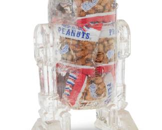 377 Alben (b. 1973) "R2D2 Peanuts," 2019 Resin and found objects Signed and dated: alben; with artist's stencil mark to underside 18" H x 11" W x 7.5" D Estimate: $600 - $900