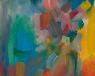 62 John Charles Haley (1905-1991) Abstract portrait Oil on canvas Signed lower right: Haley 30" H x 24" W Estimate: $1,000 - $1,500