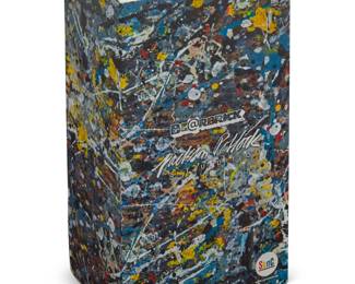 235 After Jackson Pollock (1912-1956) X BE@RBRICK Studio figure 400%, 2016 Produced by Medicom Toy, Tokyo, in original sealed packaging Box: 11.625" H x 6.25" W x 4.375" D Estimate: $400 - $600